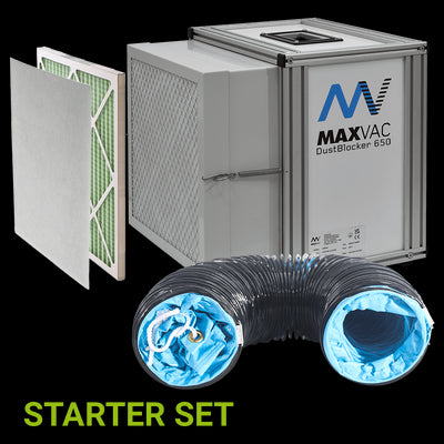 MAXVAC Dustblocker DB650 Air Scrubber Cleaner, 6 Month Starter Set